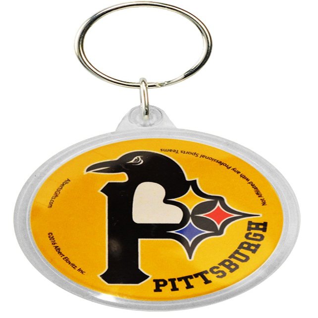 Alberts Gifts Pittsburgh 3 in 1 Logo Key Chain (Round)