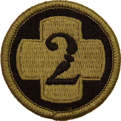 2nd Medical Brigade Scorpion / OCP Patch With Hook Fastener