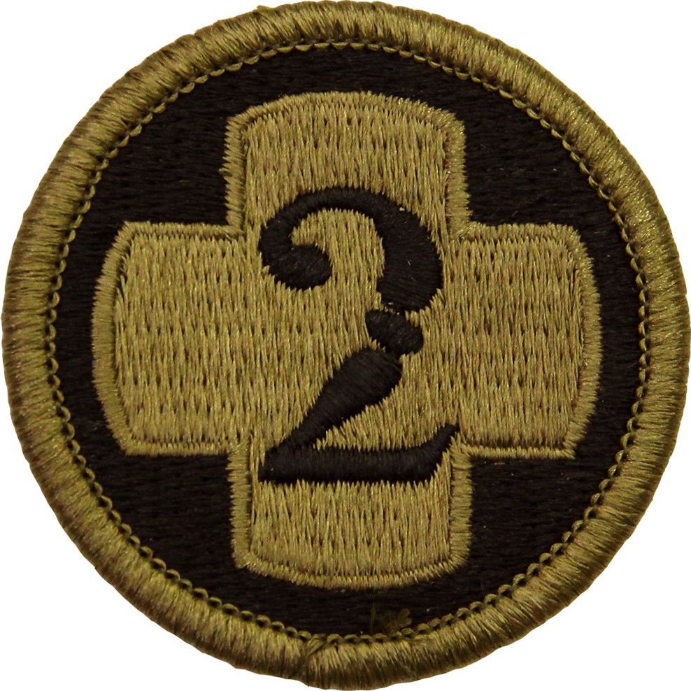 2nd Medical Brigade Scorpion / OCP Patch With Hook Fastener