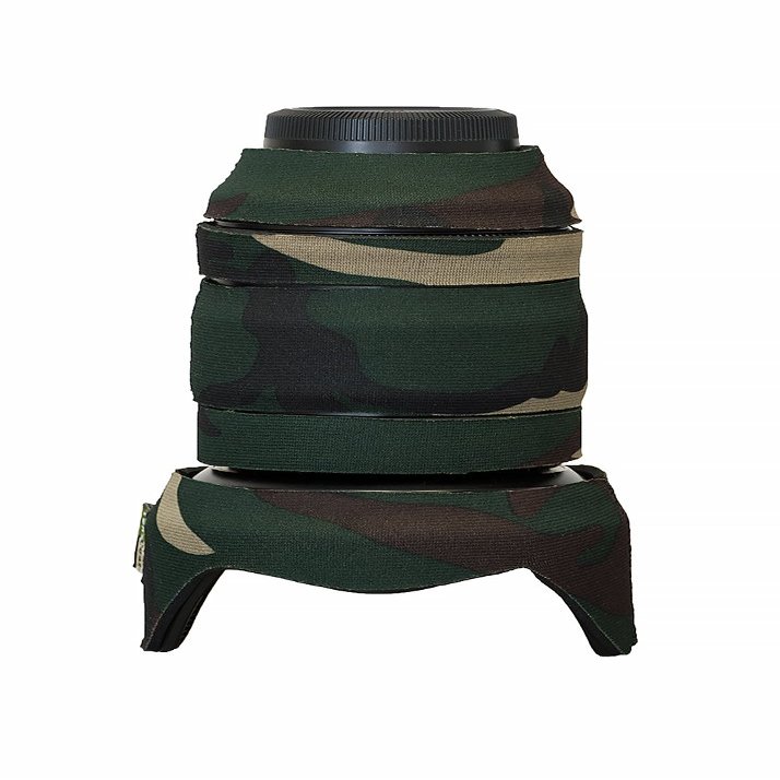 LensCoat Neoprene Cover for The Fuji XF 16-55mm f/2.8 R LM WR, Forest Green Camo (lcf1655fg)