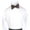 Classic Party Formal Tuxedo Suits Baby Boy Kid Men Satin Colors Bow Tie SM-XL (Medium (5-14 Years), Brown) view 4