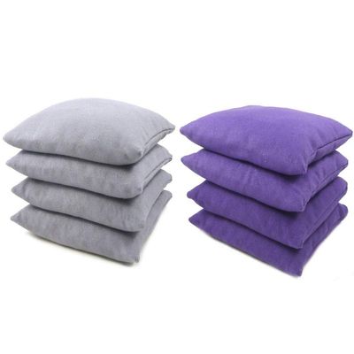 Get Outside Games 8 Classic Series Cornhole Bags All Weather/Weather Resistant (Gray & Purple)