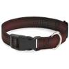 Dog Collar Plastic Clip Micro Polka Dots Transitions Black Red 6 to 9 Inches 0.5 Inch Wide view 1