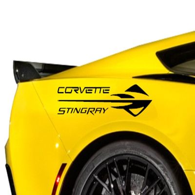 Clausen's World Stingray Emblem Vinyl Decal 20 Inches, Fits All Chevy Corvette's C2 C3 C4 C5 C6 C7, Black