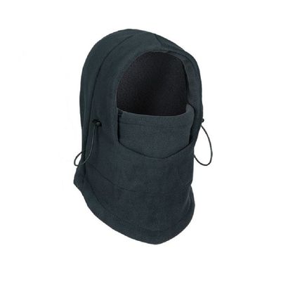 Winter Warm Fleece Beanie Hats for Men Skull Bandana Neck Warmer Balaclava Ski Snowboard Face Mask, Wargame Special Forces Mask (Black Color)