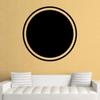 Circle Frame Wall Decals Stickers, Black, 24" view 1