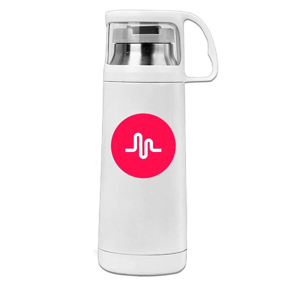 Discovery Wild DW Outdoor Sports Bottle Musical Ly Logo Traveller Water Bottle with Handled Vacuum Cup 14oz/350ml