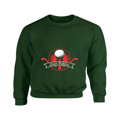 ALLNTRENDS Adult Crewneck Don Pablo Popular Cool Top (2XL, Forest Green)