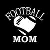 Football Mom Decal Vinyl Sticker|Cars Trucks Vans Walls Laptop| White |5.5 x 5 in|CCI595 view 1