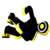 Bestzo MMA Martial Arts Brazilian Grappling Dummy -Sitting Position Black/Yellow Synthetic Leather- 59 inches view 4