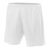 Adult XL White 7" Poly Mesh Moisture Wicking Athletic Shorts view 1