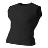 A4 Sportswear Black Adult 2XL Muscle Tee No Sleeve Tank High Performance Compression Moisture Wicking Shirt view 1