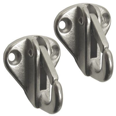AB Tools Fender Hook Snap Type Boat Yacht Stainless Steel Marine Grade 2 Pack DK49