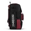 Boombah Superpack Bat Pack -Backpack Version (no wheels) - Holds up to 4 Bats - Black/Cardinal - For Baseball or Softball view 3