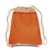 (3 Pack) Budget-Friendly Polyester Drawstring Sport Backpacks,Sackpack (Orange) view 2
