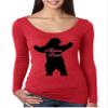 ALLNTRENDS Women's Shirt Mama Bear Family Top for Mom Xmas Cute Top (S, Vintage Red) view 1