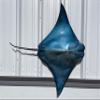 in Stock - 40" Blue Cownose Ray Half Sided Fish Mount Replica - Affordable Coastal Decor - Indoors Or Outside view 1