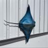 in Stock - 40" Blue Cownose Ray Half Sided Fish Mount Replica - Affordable Coastal Decor - Indoors Or Outside view 3
