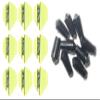 3 Sets of Ruthless Panels Standard Dart Flights Plus 3 Sets of Black Nylon Dart Flight Protectors (Fluro Yellow) view 1