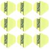 3 Sets of Ruthless Panels Standard Dart Flights Plus 3 Sets of Black Nylon Dart Flight Protectors (Fluro Yellow) view 2