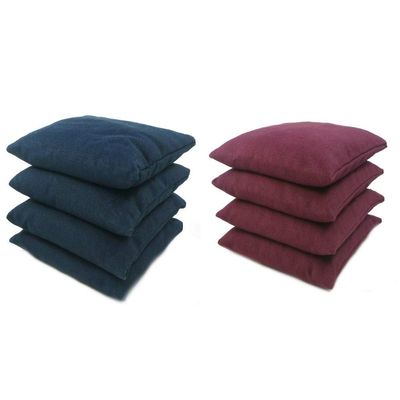 Get Outside Games 8 Classic Series Cornhole Bags All Weather/Weather Resistant (Black & Maroon)