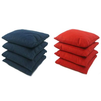 Get Outside Games 8 Classic Series Cornhole Bags All Weather/Weather Resistant (Navy Blue & Red)