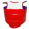 Tiger Claw Competition Tae Kwon Do (TKD) Reversible Chest Guard - Red Blue & White view 2