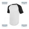 Augusta Sportswear Youth Wicking Short Sleeve Baseball Jersey White/Black M view 4