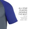 Augusta Sportswear Youth Wicking Short Sleeve Baseball Jersey Graphite/Purple L view 3