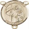 14K Gold Filled Saint Ursula Rosary Centerpiece Medal, 3/4 Inch view 1