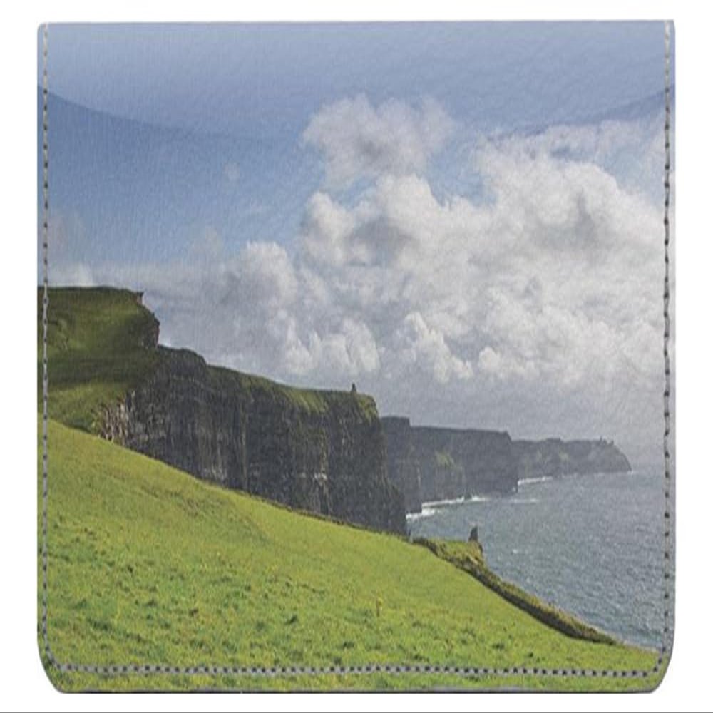123 Cheap Checks Irish Landscapes Designer Checkbook Cover, with Credit Card Slots and Pen Loop