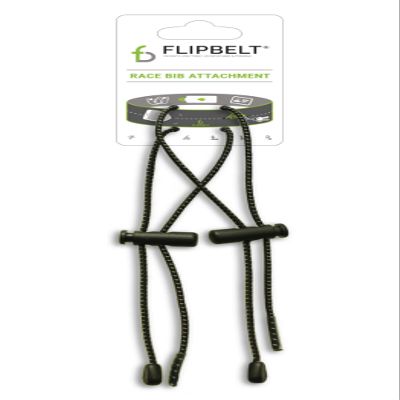 FlipBelt Race-Bib Holder, FlipBelt Accessory for Attaching Race Bibs and More, Black, One Size