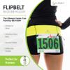 FlipBelt Race-Bib Holder, FlipBelt Accessory for Attaching Race Bibs and More, Black, One Size view 2