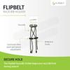 FlipBelt Race-Bib Holder, FlipBelt Accessory for Attaching Race Bibs and More, Black, One Size view 3