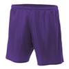 Adult 2XL Purple 9" Poly Mesh Moisture Wicking Athletic Shorts view 1