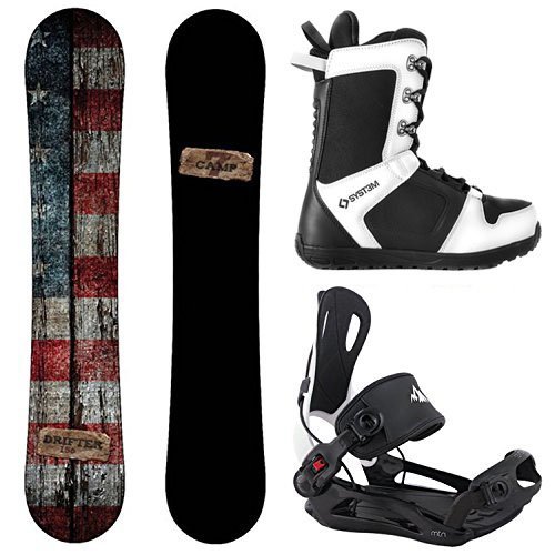 Camp Seven Package Drifter CRCX Snowboard-156 cm-System MTN Binding Large-System APX Snowboard Boots 11