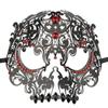 Coddsmz Halloween Masquerade Masks Full Face Mardi Gras Party Costume Mask Christmas Masks Metal Mask with Rhinestone view 1