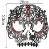 Coddsmz Halloween Masquerade Masks Full Face Mardi Gras Party Costume Mask Christmas Masks Metal Mask with Rhinestone view 3