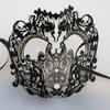 Coddsmz Halloween Masquerade Masks Full Face Mardi Gras Party Costume Mask Christmas Masks Metal Mask with Rhinestone view 4