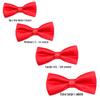Classic Party Formal Tuxedo Suits Baby Boy Kid Men Satin Colors Bow Tie SM-XL (Medium (5-14 Years), Red) view 2
