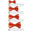 Classic Party Formal Tuxedo Suits Baby Boy Kid Men Satin Colors Bow Tie SM-XL (Small (New Born - 4 Years), Orange) view 3
