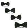 Classic Party Formal Tuxedo Suits Baby Boy Kid Men Satin Colors Bow Tie SM-XL (Small (New Born - 4 Years), Black) view 2