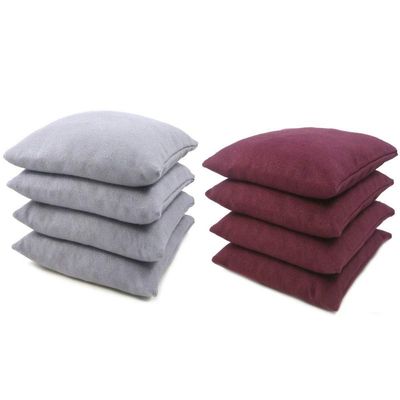 Get Outside Games 8 Classic Series Cornhole Bags All Weather/Weather Resistant (Gray & Maroon)