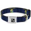 Dog Collar Seatbelt Buckle Montana Flags 13 to 18 Inches 1.5 Inch Wide view 1