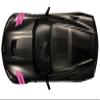 4 Inch Fender Bars Vinyl Racing Stripes Decals, Fits Chevy Corvette C7 Stingray, Passenger Side, Pink view 3