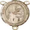 14K Gold Filled Saint John of The Cross Rosary Centerpiece Medal, 3/4 Inch view 1
