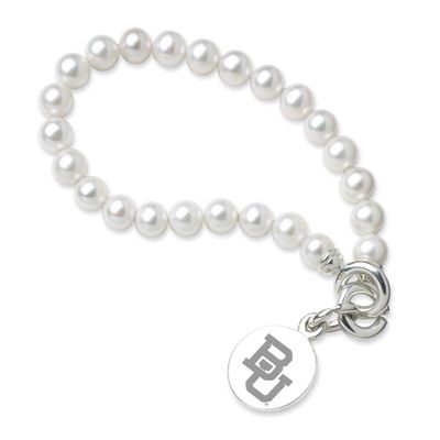 M. LA HART Baylor Pearl Bracelet with Sterling Silver Charm