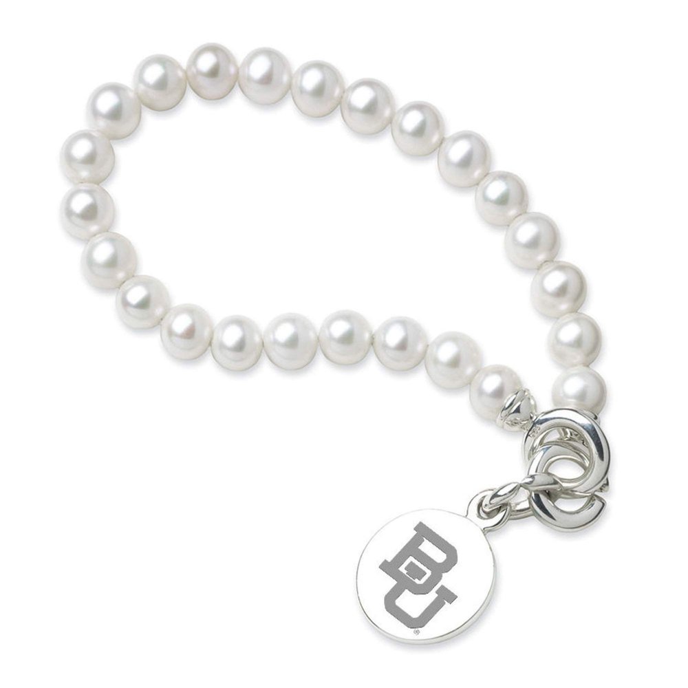 M. LA HART Baylor Pearl Bracelet with Sterling Silver Charm