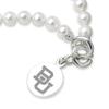 M. LA HART Baylor Pearl Bracelet with Sterling Silver Charm view 2