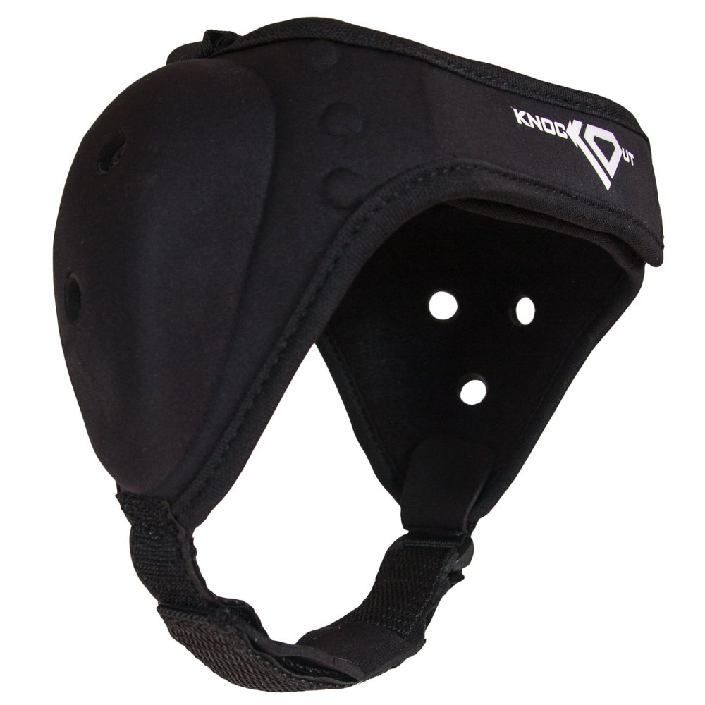 KO Sports Gear Wrestling Headgear with Adjustable Velcro Straps, Chin Guard and Ventilated Ear Holes, Fits Youth and Big Kids